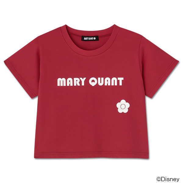 ミッキーマウスデザインレトロロゴ Tシャツ（レッド）