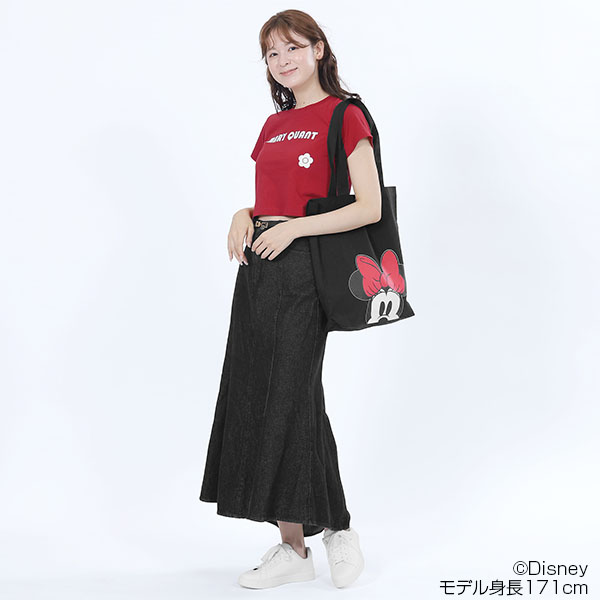 ミッキーマウスデザインレトロロゴ Tシャツ（レッド）