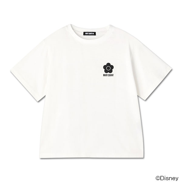ミッキーマウスバックプリントデザイン Tシャツ（ホワイト）