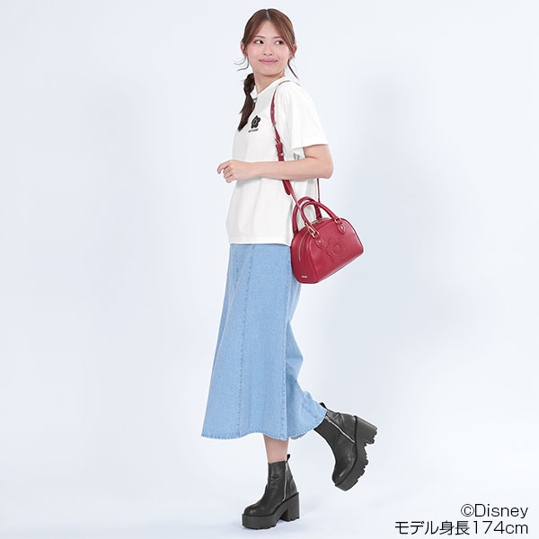 ミッキーマウスバックプリントデザイン Tシャツ（ホワイト）