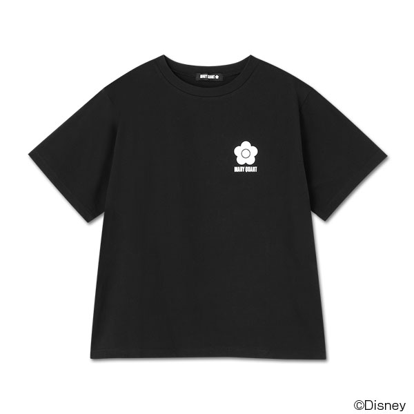 ミニーマウスバックプリントデザイン Tシャツ（ブラック）