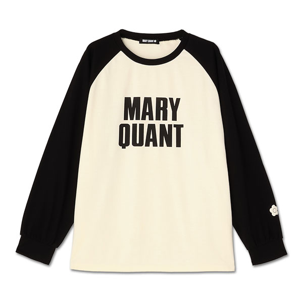ロゴラグランロング Tシャツ（ブラック）