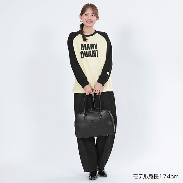 ロゴラグランロング Tシャツ（ブラック）