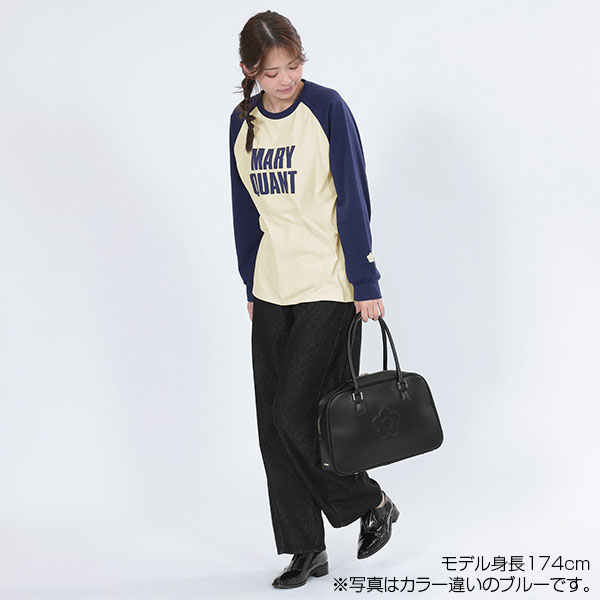 ロゴラグランロング Tシャツ（ブラック）