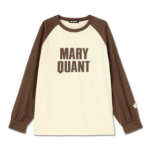 ロゴラグランロング Tシャツ（ブラウン）