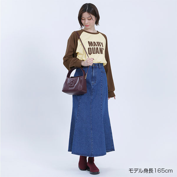 ロゴラグランロング Tシャツ（ブラウン）