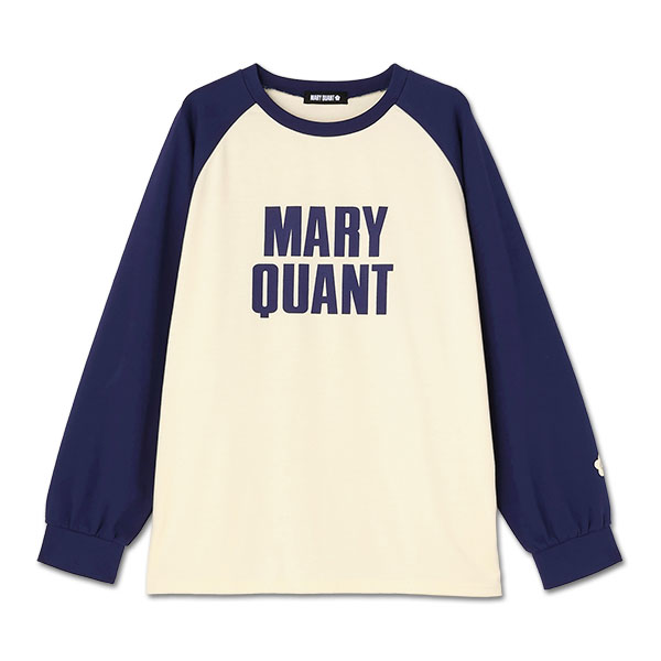 ロゴラグランロング Tシャツ（ブルー）