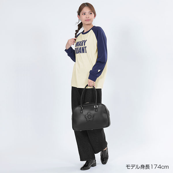 ロゴラグランロング Tシャツ（ブルー）