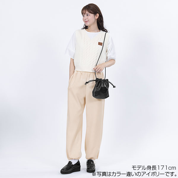 ロゴボンディング パンツ（ブラック）