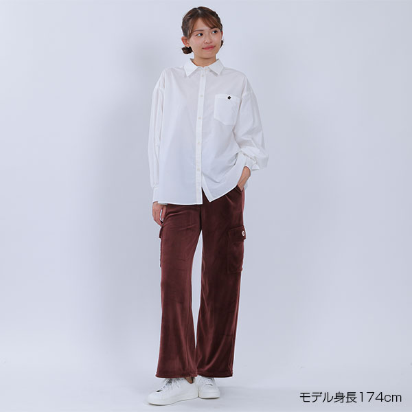ベロアカーゴ パンツ（ブラウン）