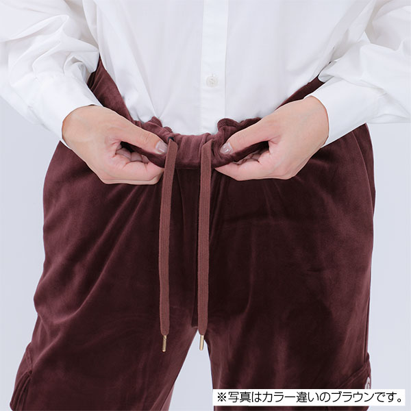 ベロアカーゴ パンツ（グリーン）