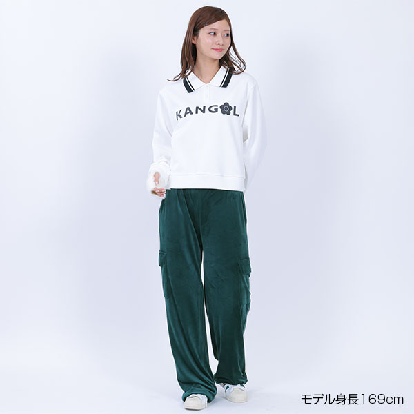 ベロアカーゴ パンツ（グリーン）