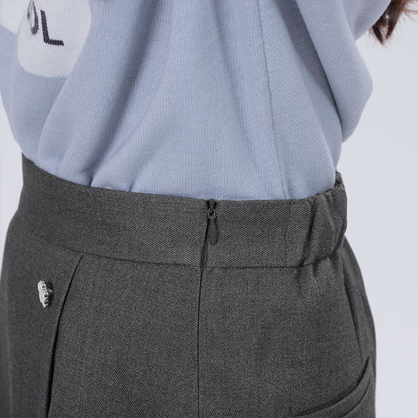 デイジーボタンスカート パンツ(グレー)