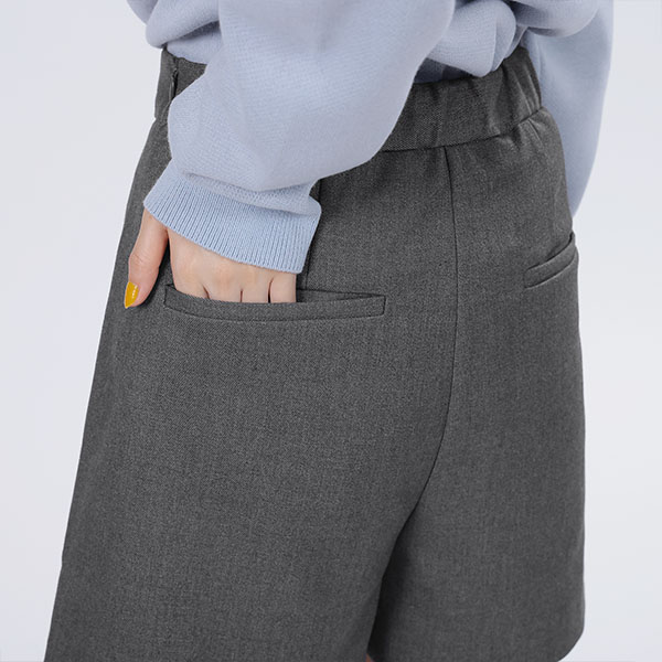 デイジーボタンスカート パンツ(グレー)