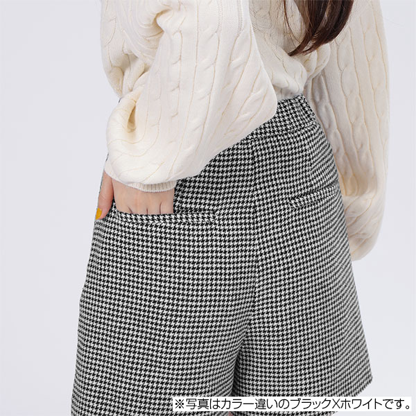 デイジーボタンスカート パンツ(ブラウン)