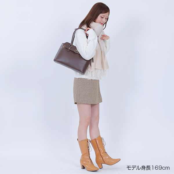 デイジーボタンスカート パンツ(ブラウン)