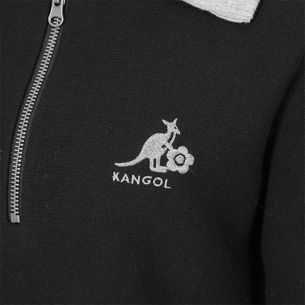 KANGOL×MQ ニット ワンピース（ブラック）