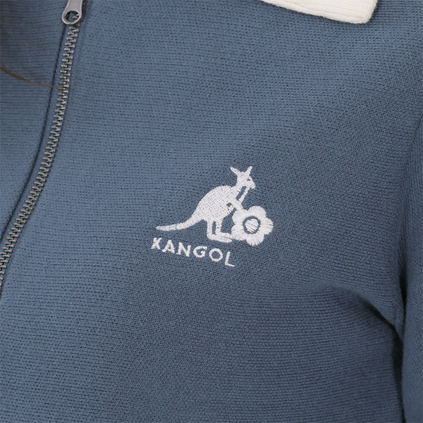 KANGOL×MQ ニット ワンピース（ブルー）