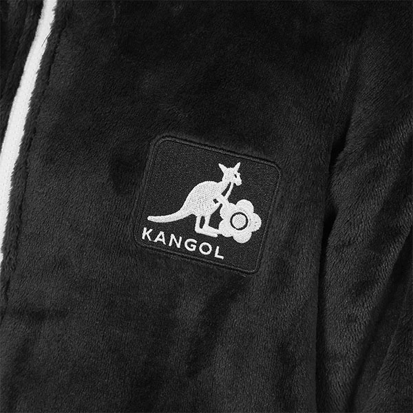 KANGOL×MQ フリース ブルゾン（ブラック）