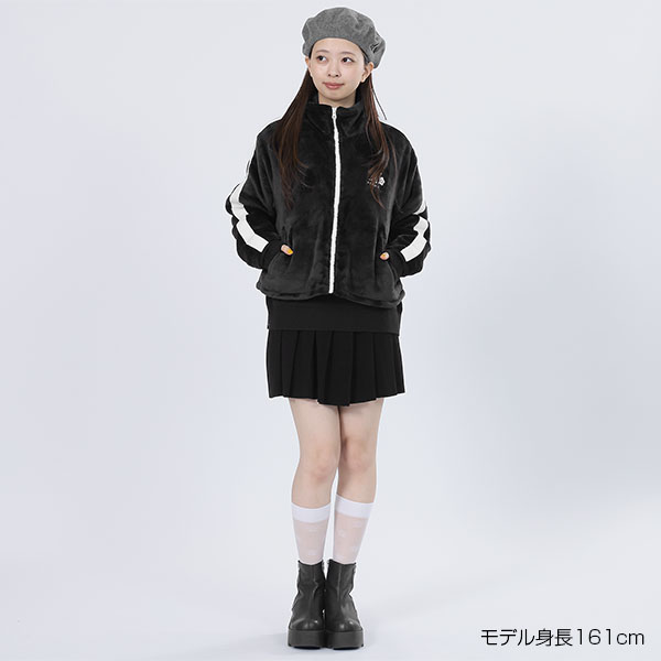 KANGOL×MQ フリース ブルゾン（ブラック）