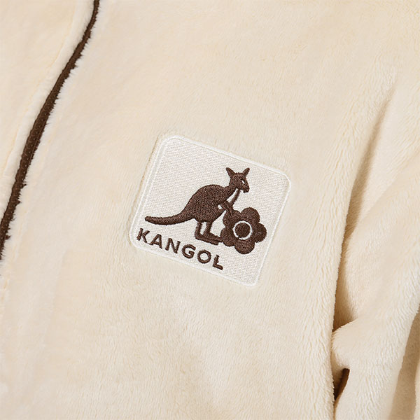 KANGOL×MQ フリース ブルゾン（ベージュ）