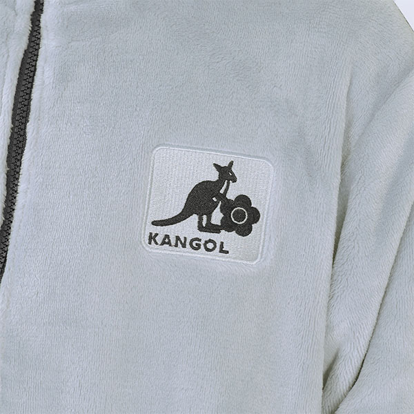 KANGOL×MQ フリース ブルゾン（ブルー）