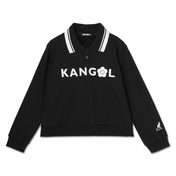 KANGOL×MQ ポロ プルオーバー（ブラック）