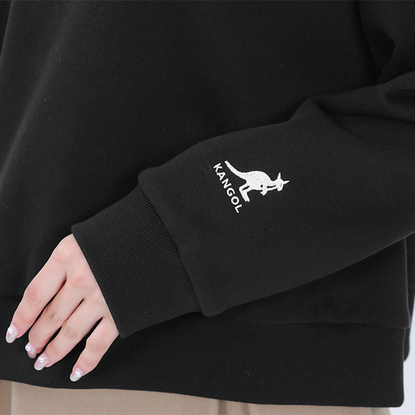 KANGOL×MQ ポロ プルオーバー（ブラック）