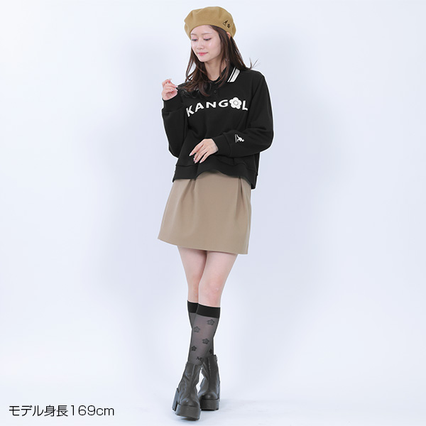 KANGOL×MQ ポロ プルオーバー（ブラック）