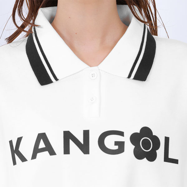 KANGOL×MQ ポロ プルオーバー（ホワイト）