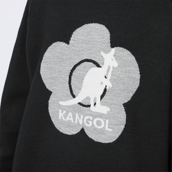 KANGOL×MQ ニット プルオーバー（ブラック）