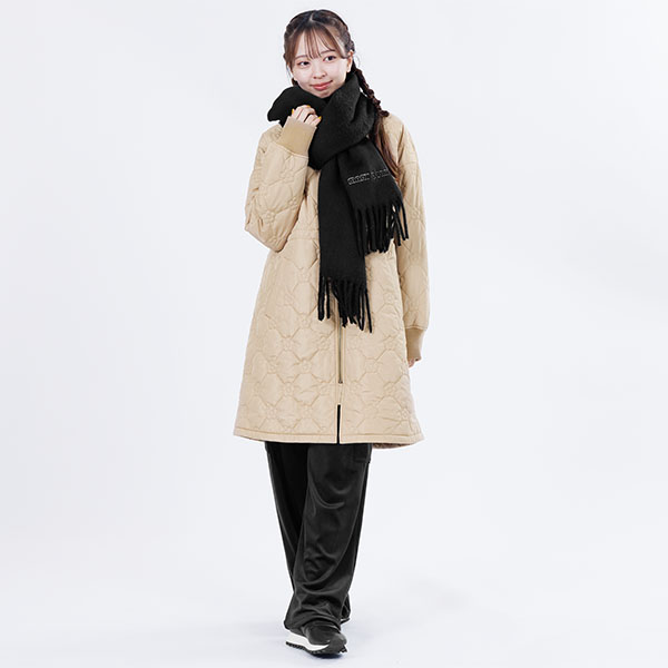 ソフトブークレー ストール(ブラック)