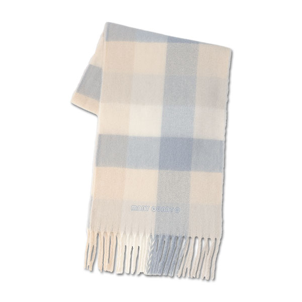 ソフトブークレー ストール（ブルー）