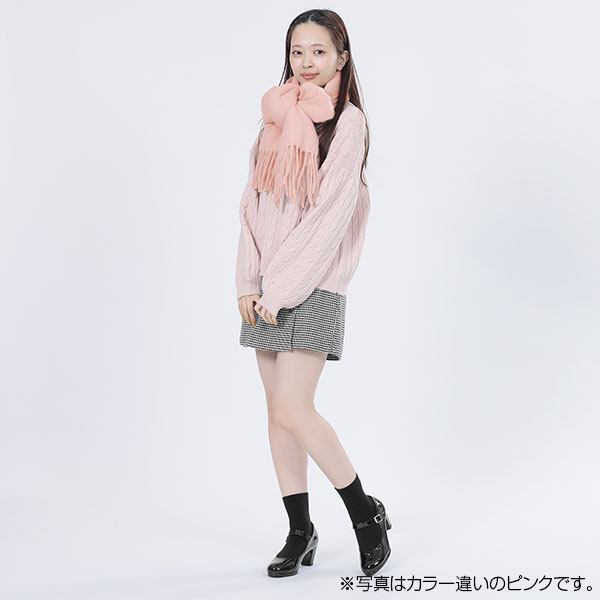 ソフトブークレー ストール(ブルー)