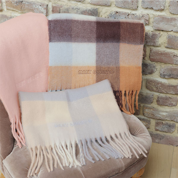 ソフトブークレー ストール(ブルー)