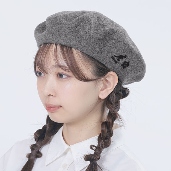 KANGOL×MQ ベレー帽（グレー）