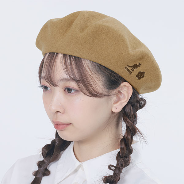 KANGOL×MQ ベレー帽（ベージュ）