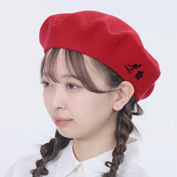 KANGOL×MQ ベレー帽（レッド）