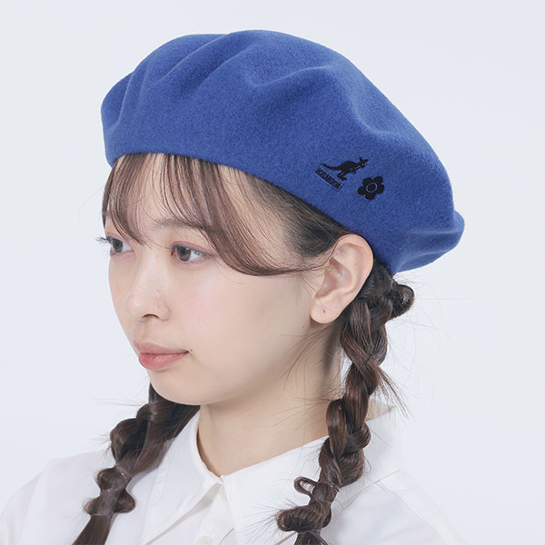 KANGOL×MQ ベレー帽（ブルー）