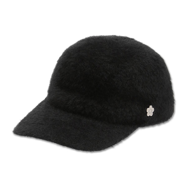 アンゴラライク キャップ（ブラック）