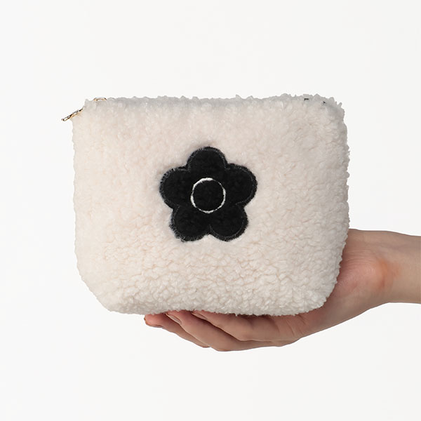 デイジーボア 舟型ポーチミニ(アイボリー)