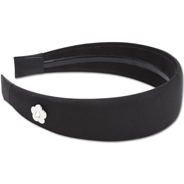 ベーシックサテン カチューシャ(ブラック)