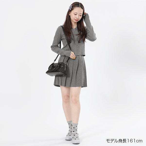 スムースニット スカート（グレー）