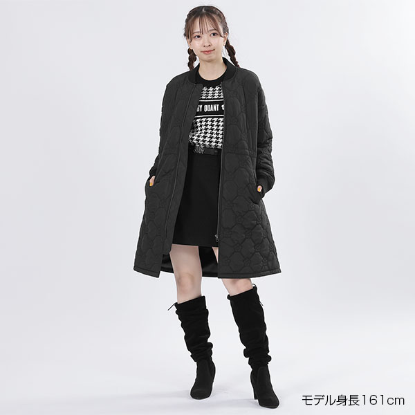 デイジーキルト中綿 ブルゾン（ブラック）