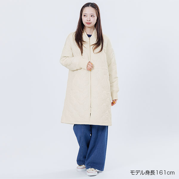 デイジーキルト中綿 ブルゾン（アイボリー）