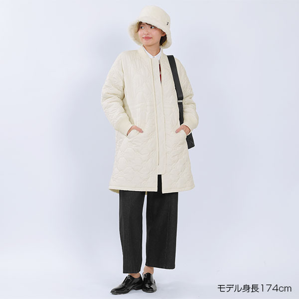 デイジーキルト中綿 ブルゾン（アイボリー）