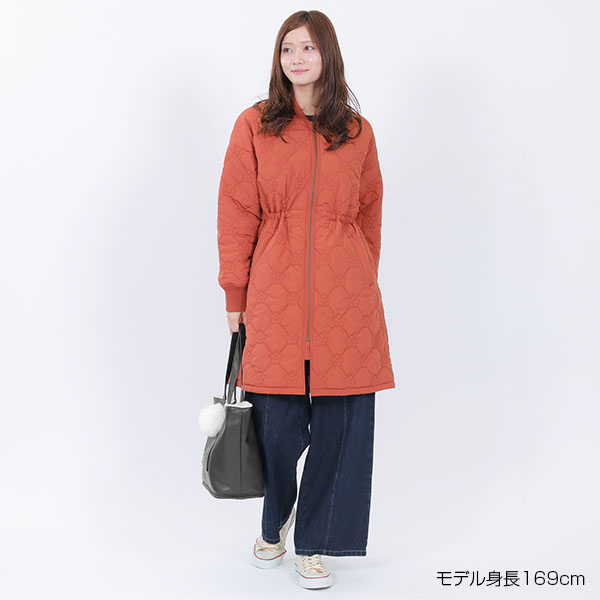 デイジーキルト中綿 ブルゾン（テラコッタ）