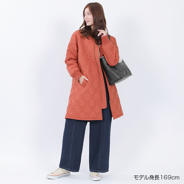 デイジーキルト中綿 ブルゾン（テラコッタ）