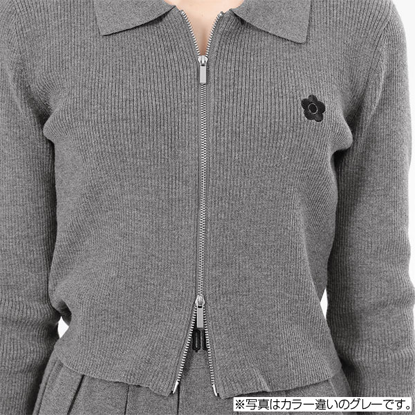 スムースニット ブルゾン（ブラック）