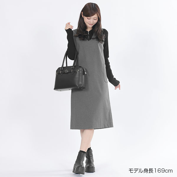 スムースニット ブルゾン（ブラック）